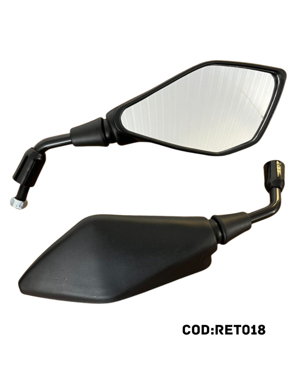 PAR RETROVISOR KAWASAKI Z400 HASTE FIXA CURTA (H)