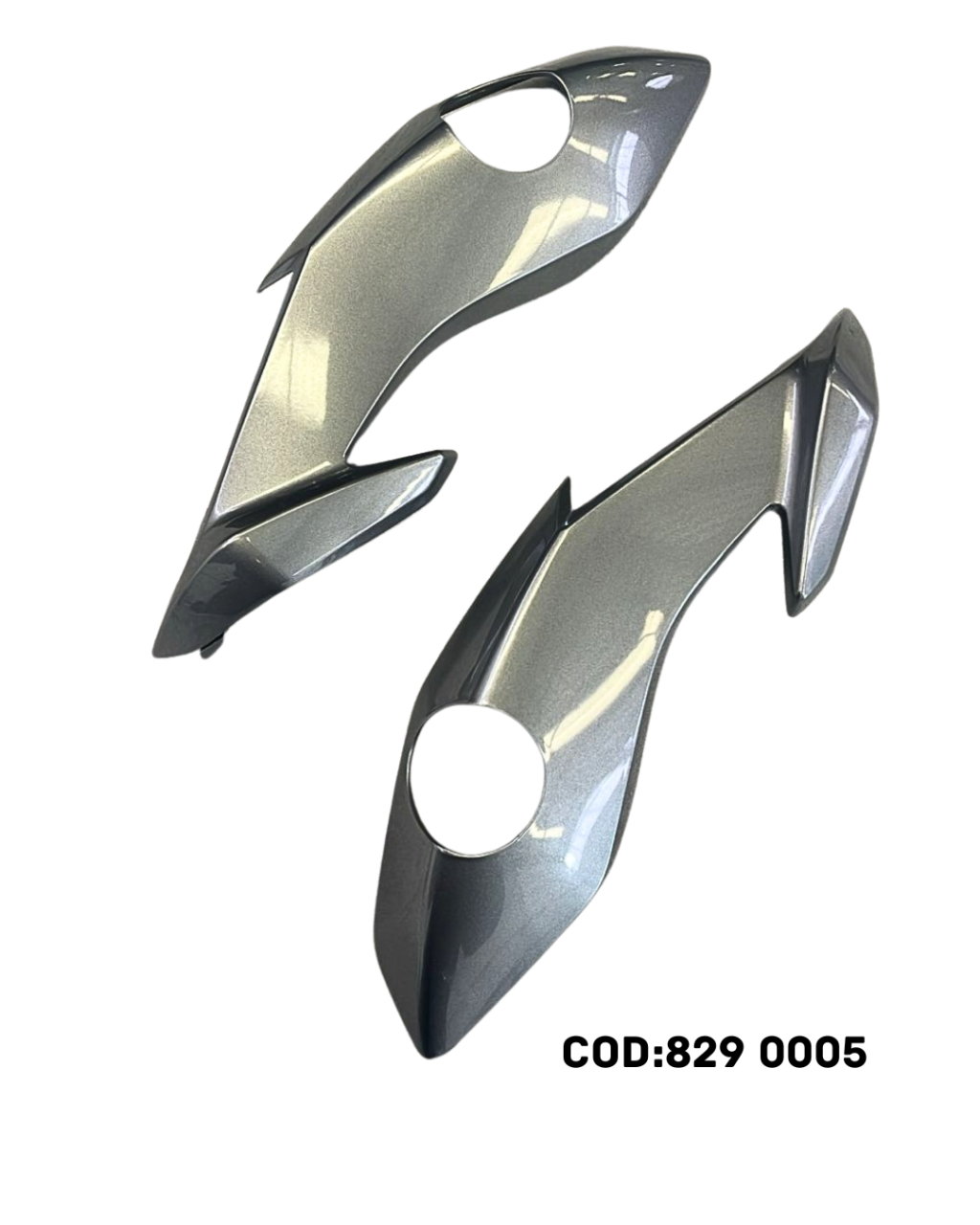 CARENAGEM/ BANANINHA DO FAROL FAN 160 2023 ESD PRATA METÁLICO