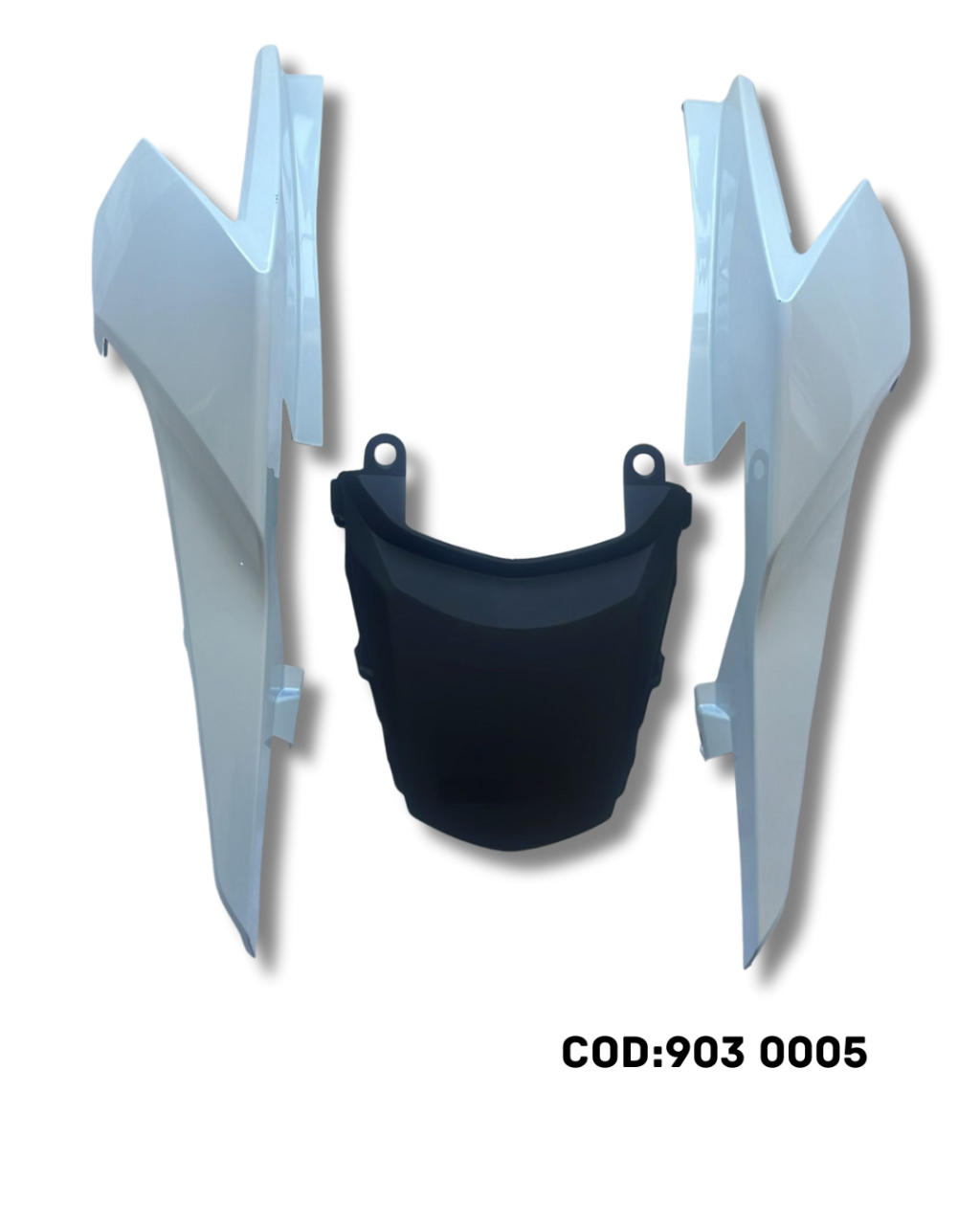 RABETA KIT TITAN 160 EX 22/23 LAT PINT BRANCO PEROLIZADO/CENTRAL PRETA INJETADO