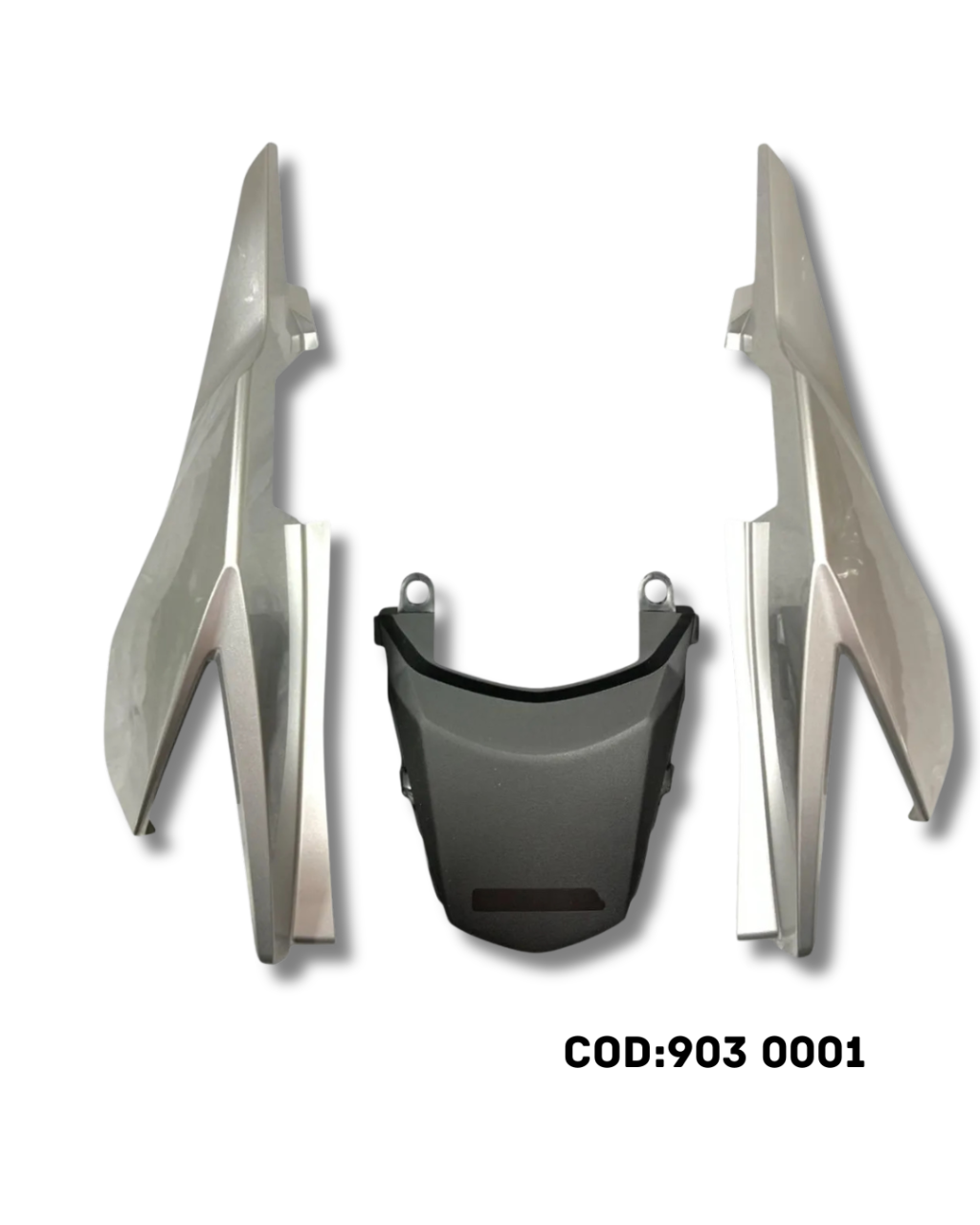 RABETA KIT TITAN 160 EX 2022/23 LATERAL PRATA FORCE METALICO