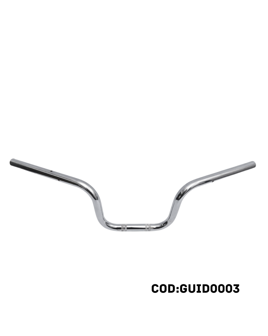 GUIDÃO CROMADO DA CARGO (C/ FURAÇÃO PUNHO CB500)