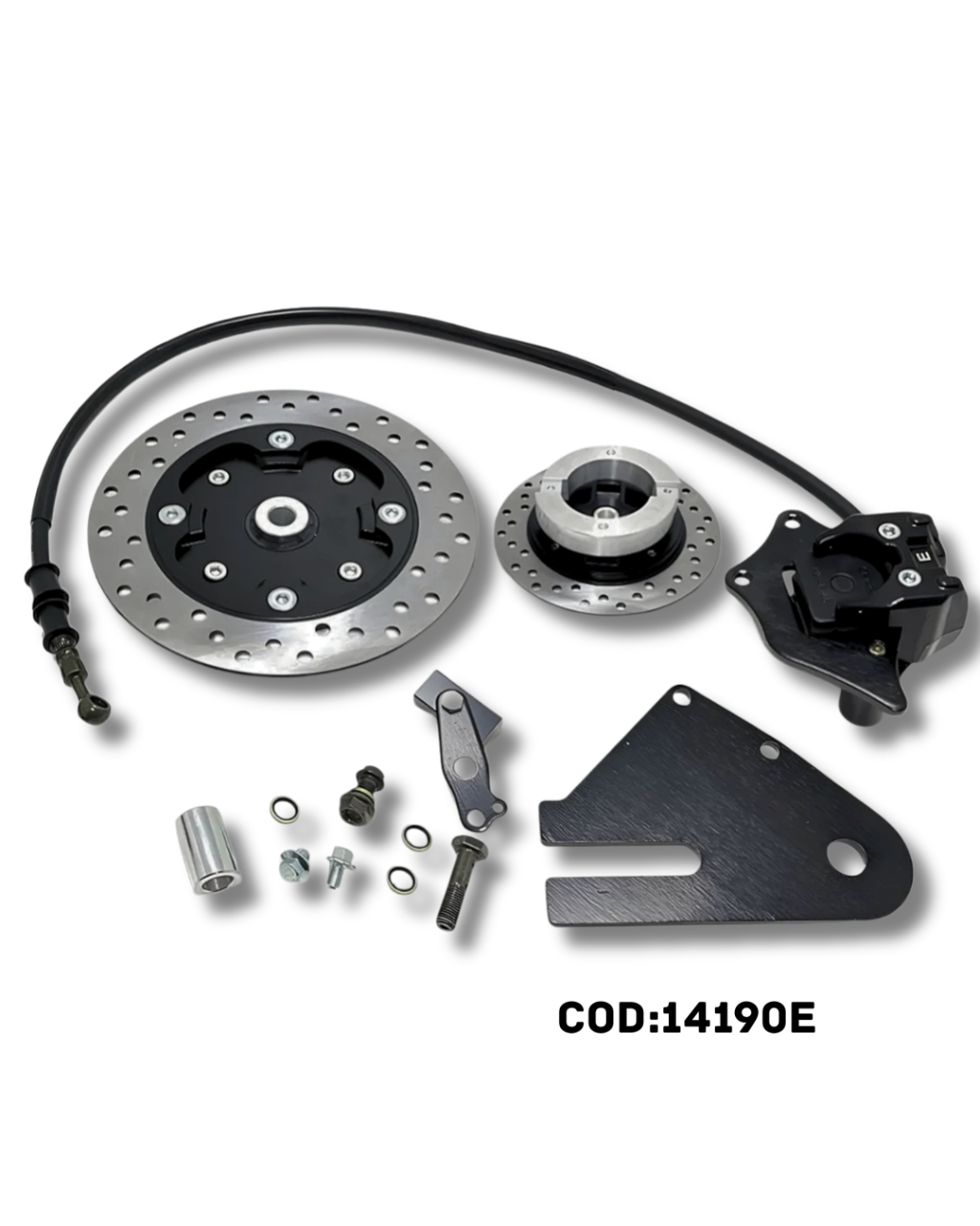 KIT FREIO DISCO TRASEIRO TITAN 160/FAN 160 2016-20 - 24 (ADAPTACAO) EMBUS