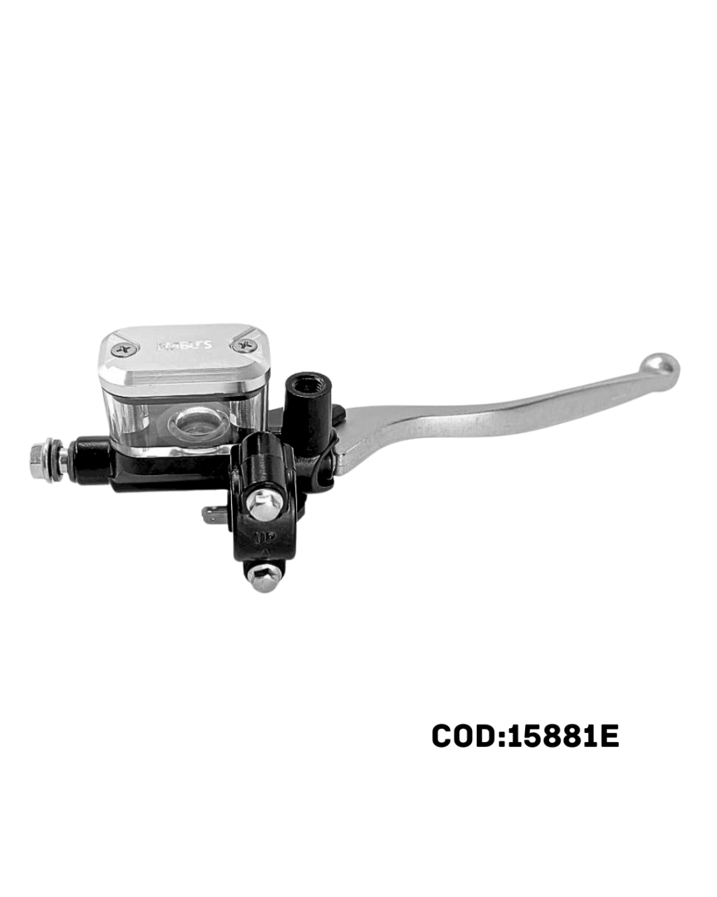 CILINDRO MESTRE SUPER C/ RESERVATÓRIO CRISTAL/ TAMPA CROMADO – TITAN/FAN 125/150 START/BROS 150/160 CBX 200/250/ CB300R