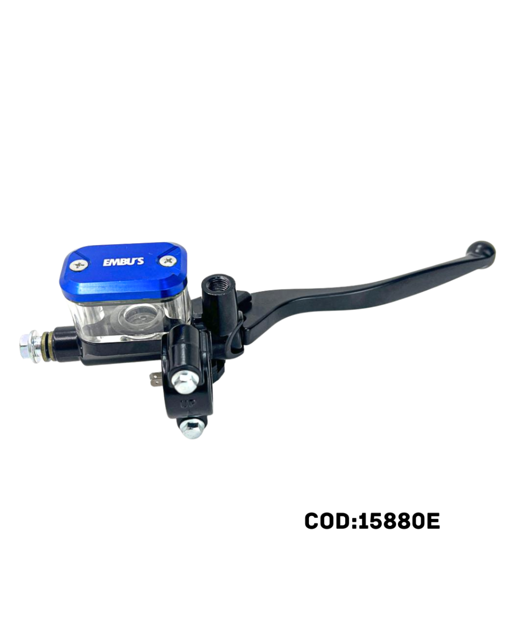 CILINDRO MESTRE SUPER C/ RESERVATÓRIO CRISTAL/ TAMPA AZUL – TITAN/FAN 125/150 START/BROS 150/160 CBX 200/250/ CB300R