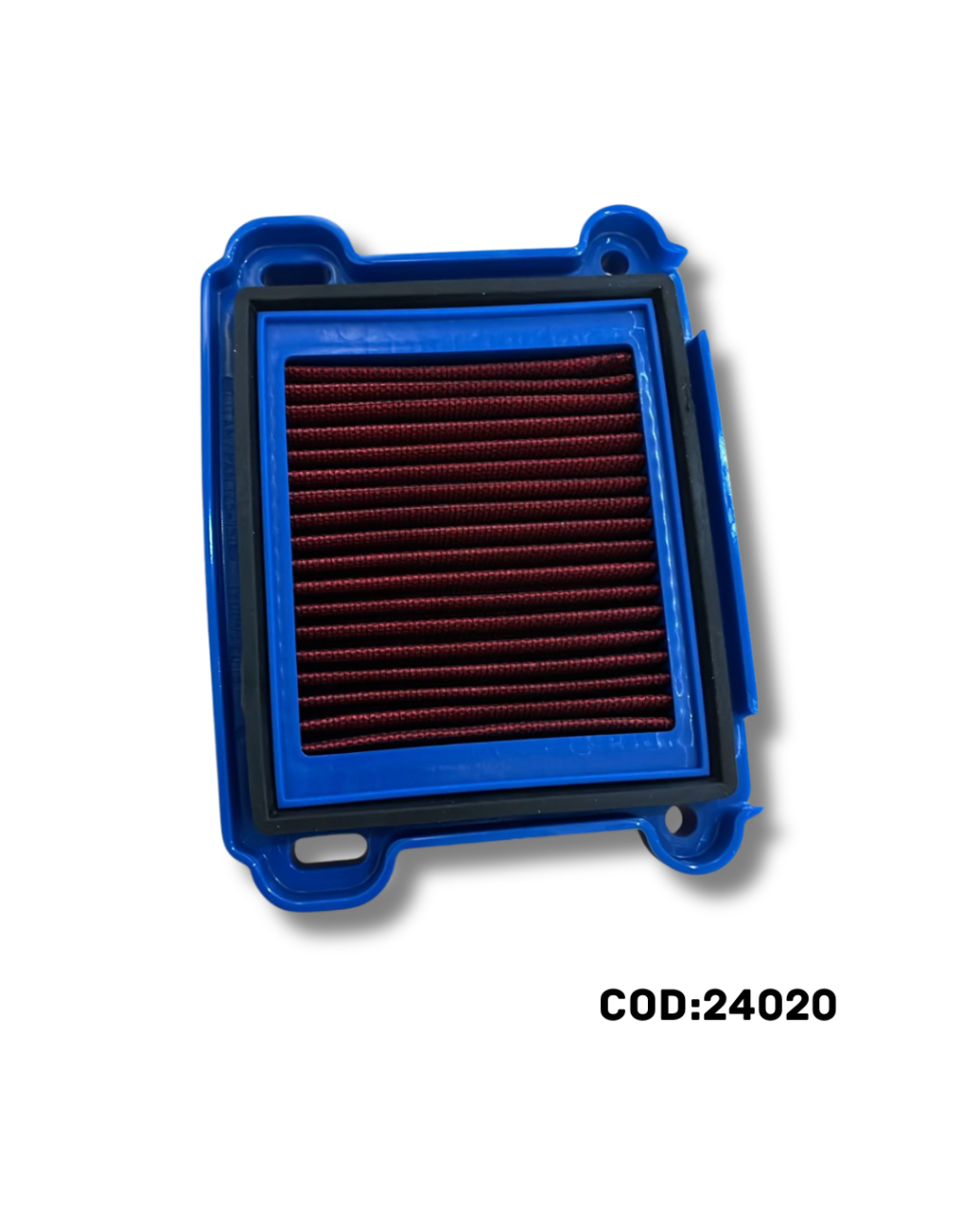 KIT FILTRO DE AR ESPORTIVO LAVÁVEL TITAN/FAN 125/150 09-13 POP 100/110 AZUL - VERMELHO