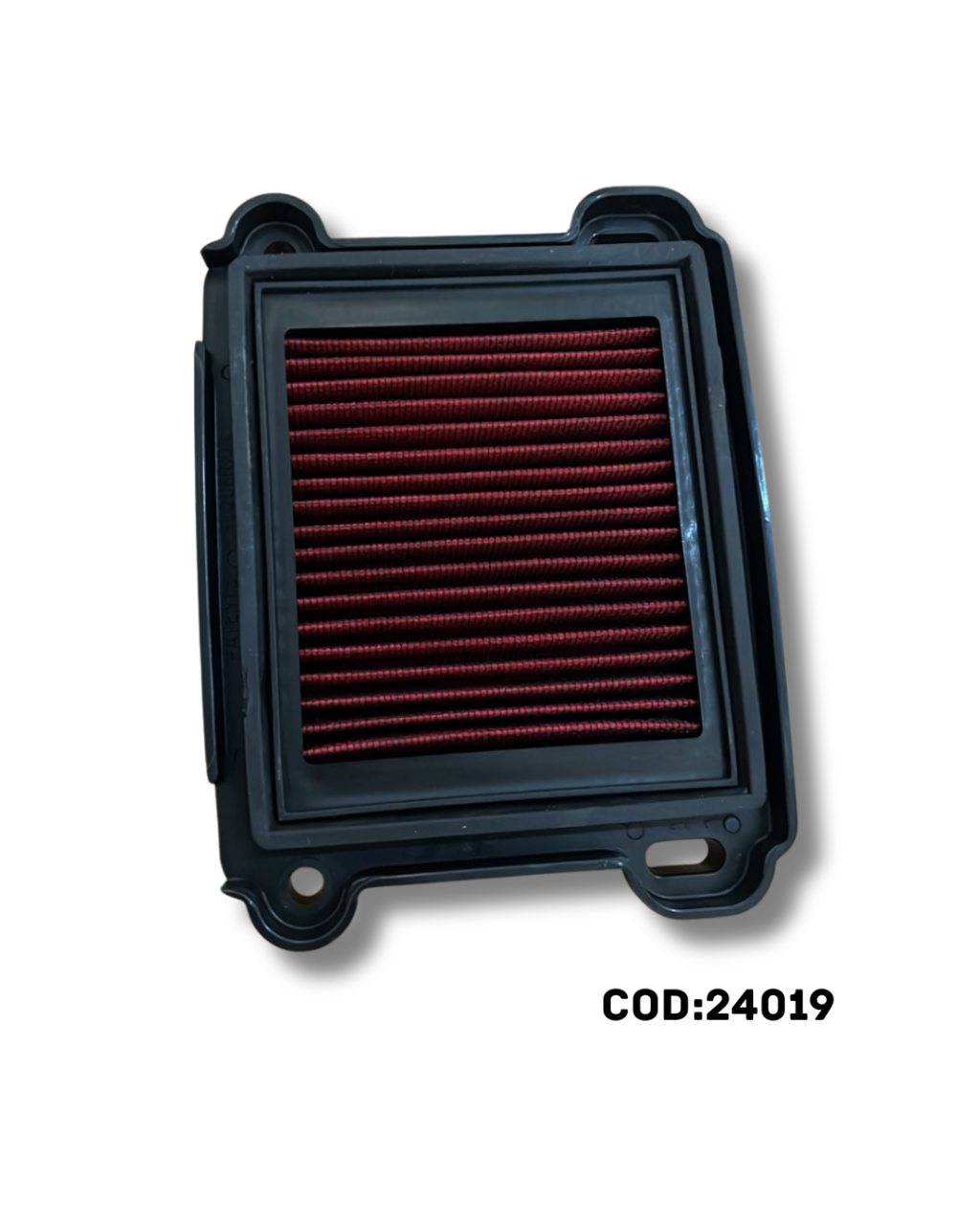 KIT FILTRO DE AR ESPORTIVO LAVÁVEL TITAN/FAN 125/150 09-13 POP 100/110 PRETO - VERMELHO