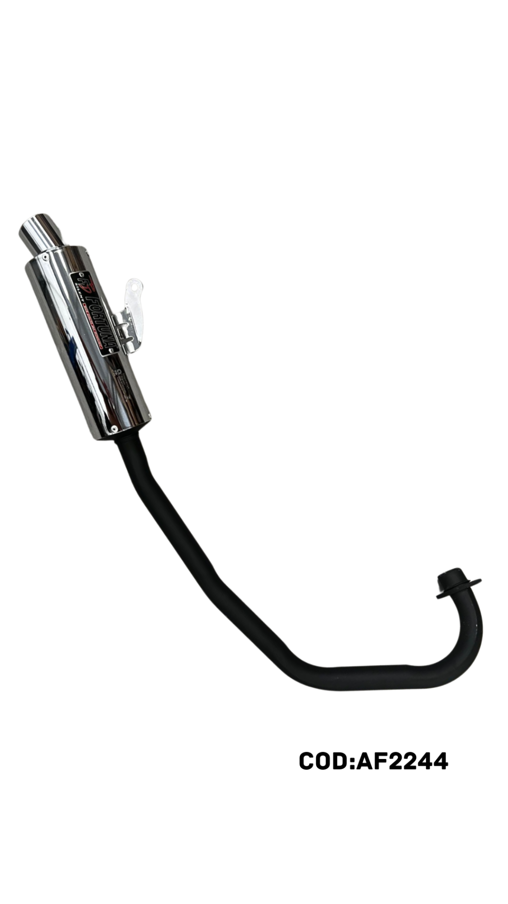 ESCAPAMENTO TITAN 160/FAN 160/START 160 F1 MINI TURBO- CROMADO