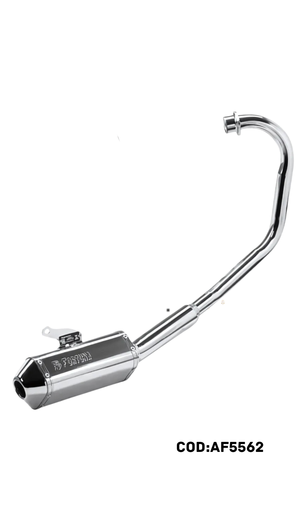 ESCAPAMENTO TITAN 160/FAN160/START 160 MINI TRI CURVA CROMADA