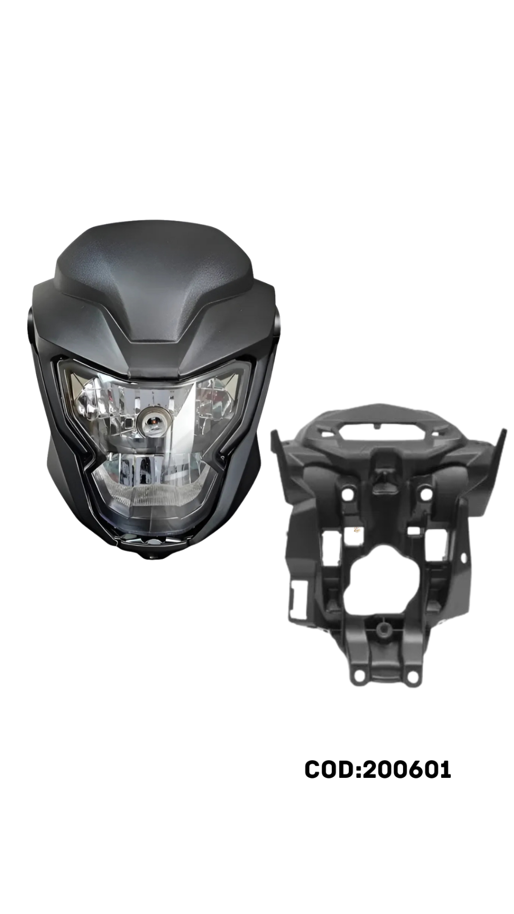 FAROL COMPL. C/CAREN.FRONTAL/LATERAIS E INTERNA COM BLOCO VERMELHO MARRAKESH TITAN/FAN 160 25/