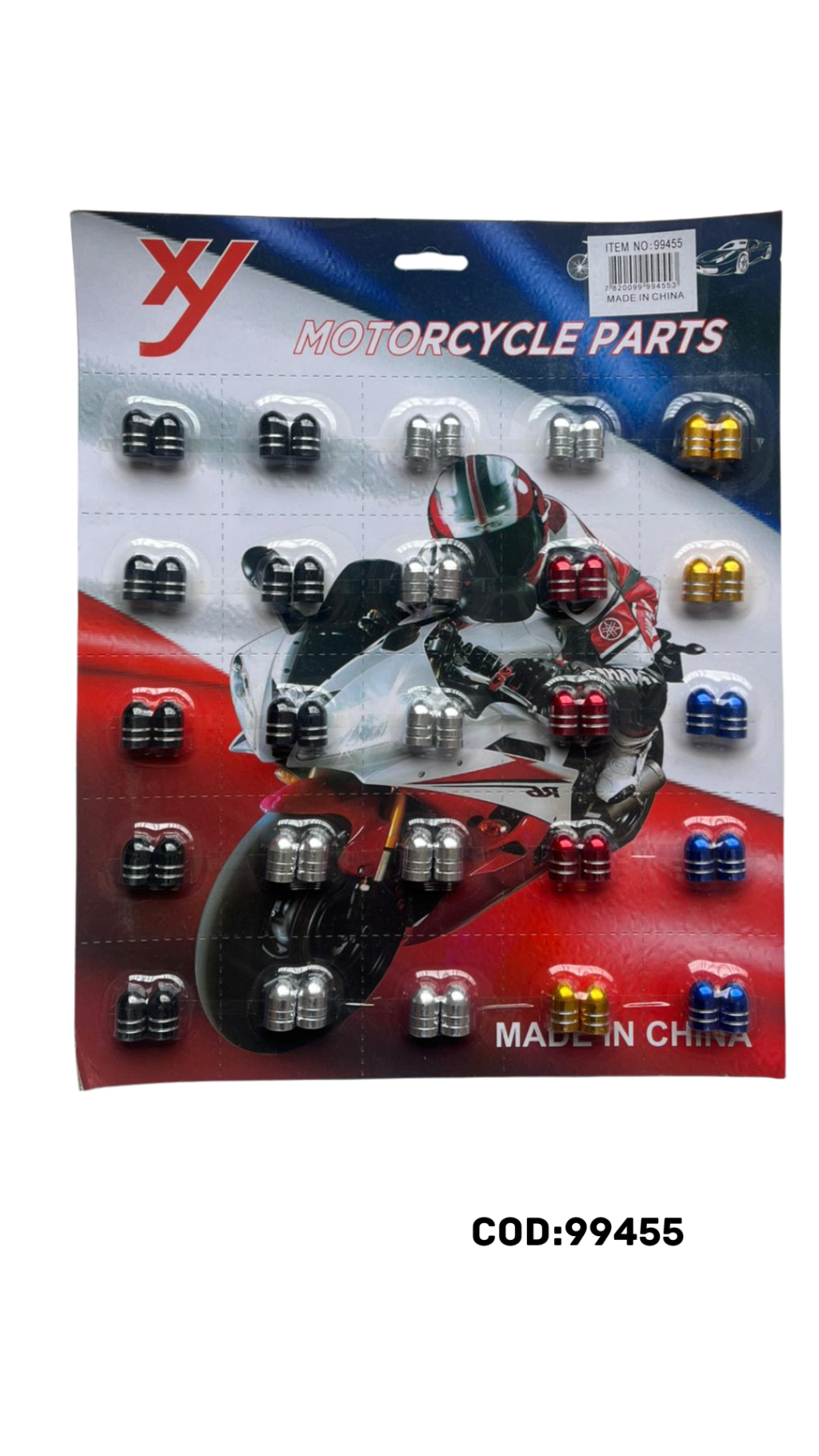 CARTELA DE BICO ALUMINIO BALA COLOR C/25 