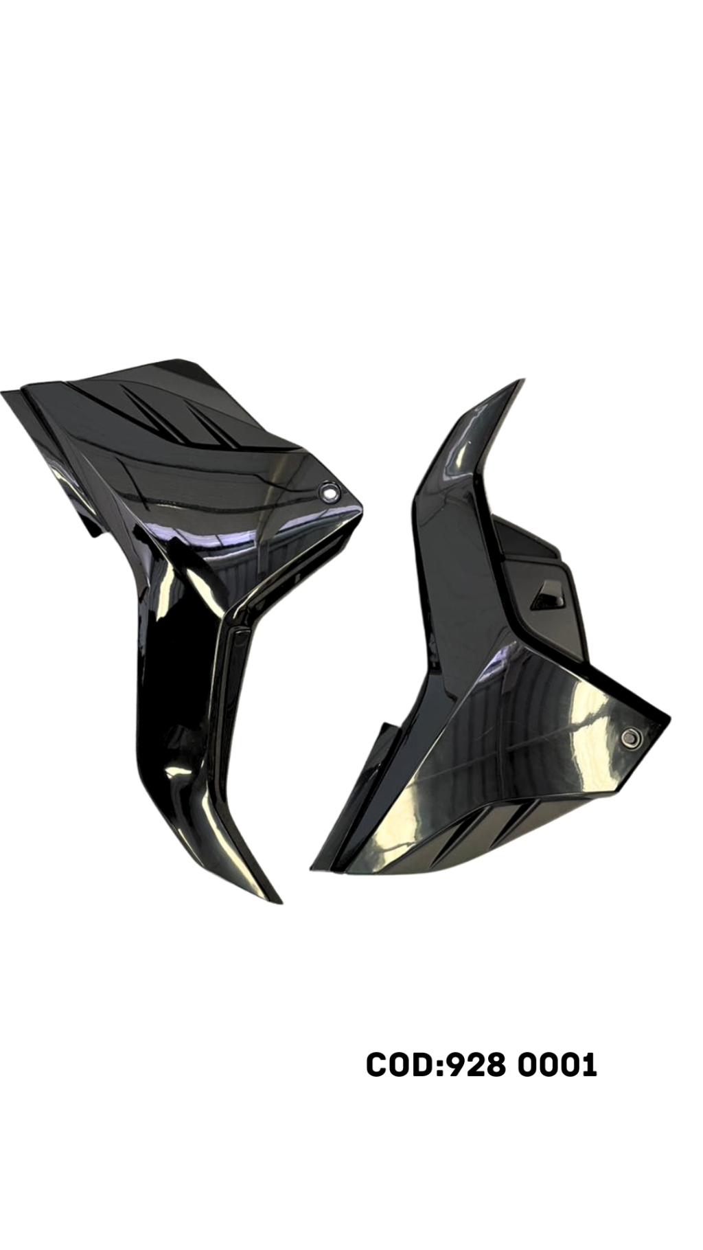 TAMPA LATERAL COMP. FAN 160 ESD 2018 A 2024 PRETO INJETADO