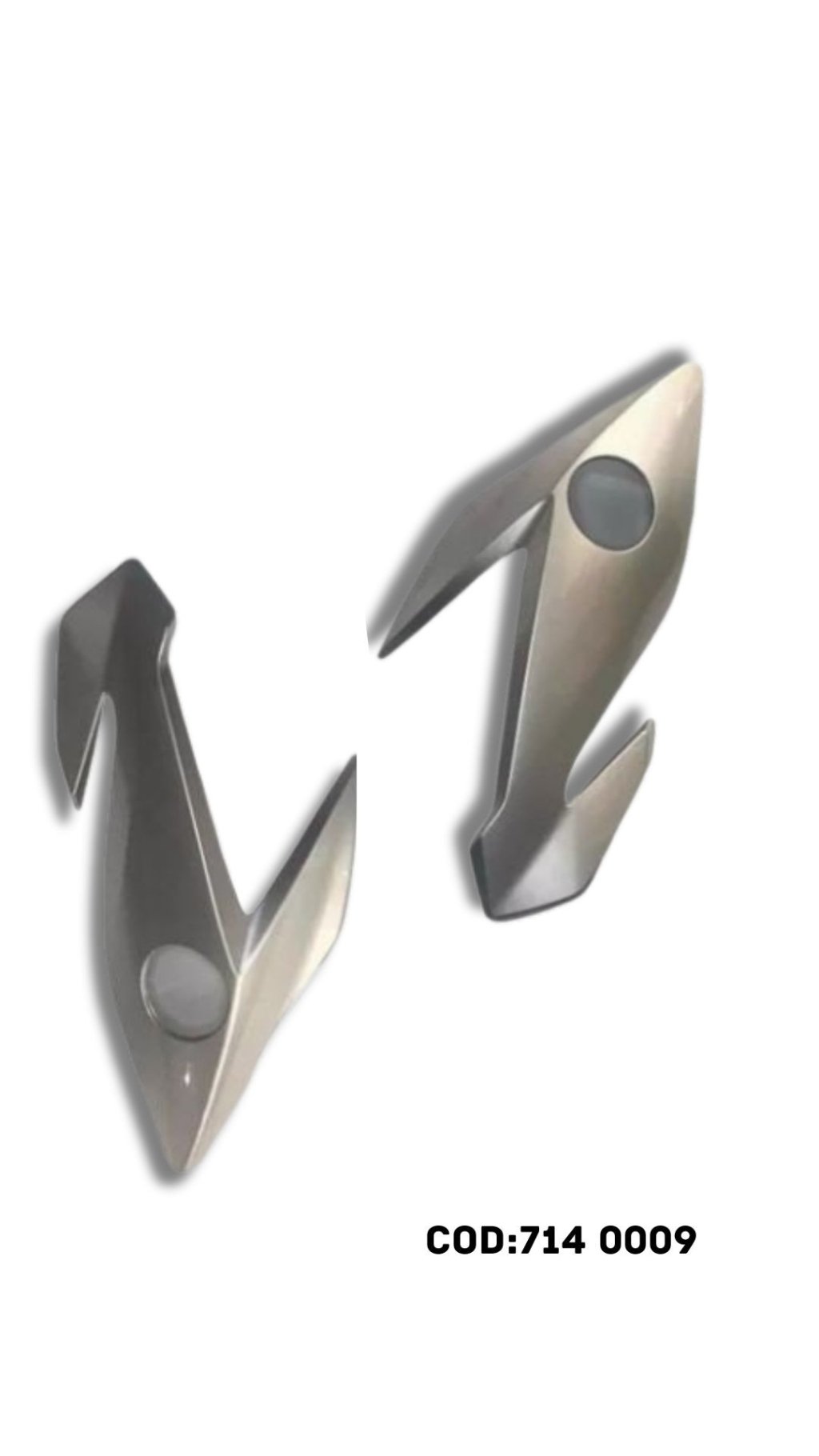 CARENAGEM/ BANANINHA DO FAROL TITAN 160 22 PRATA FORCE