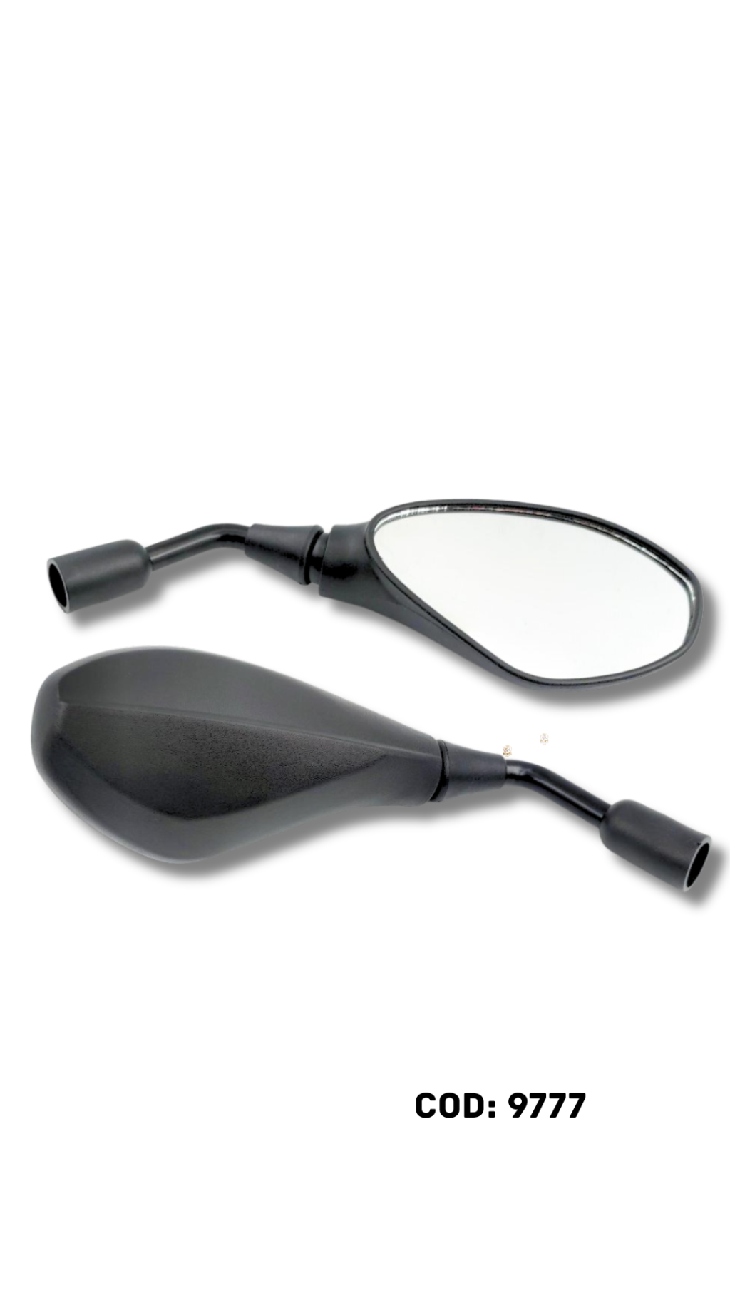 RETROVISOR BMW/GS 800 LENTE CONVEXO P/MOTO HONDA - FIXO HASTE CURTA EMBUS