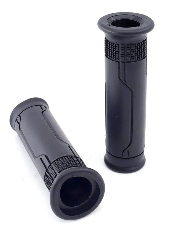 MANOPLA. TITAN 125-150-160 TODAS CARGO VAZADA P/PE SO RISCADINHA PRETO EMBUS