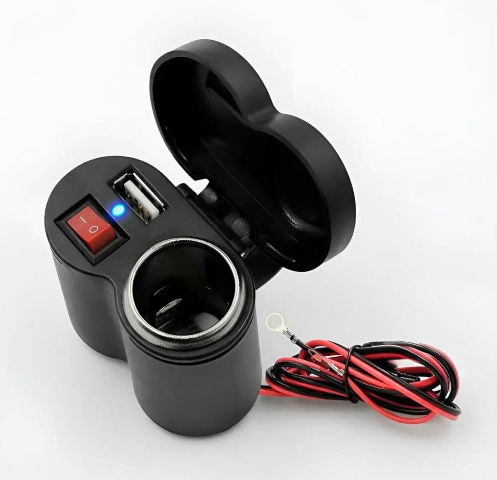 ADAPTADOR TOMADA USB CARREGADOR PARA MOTOS CELULAR GPS