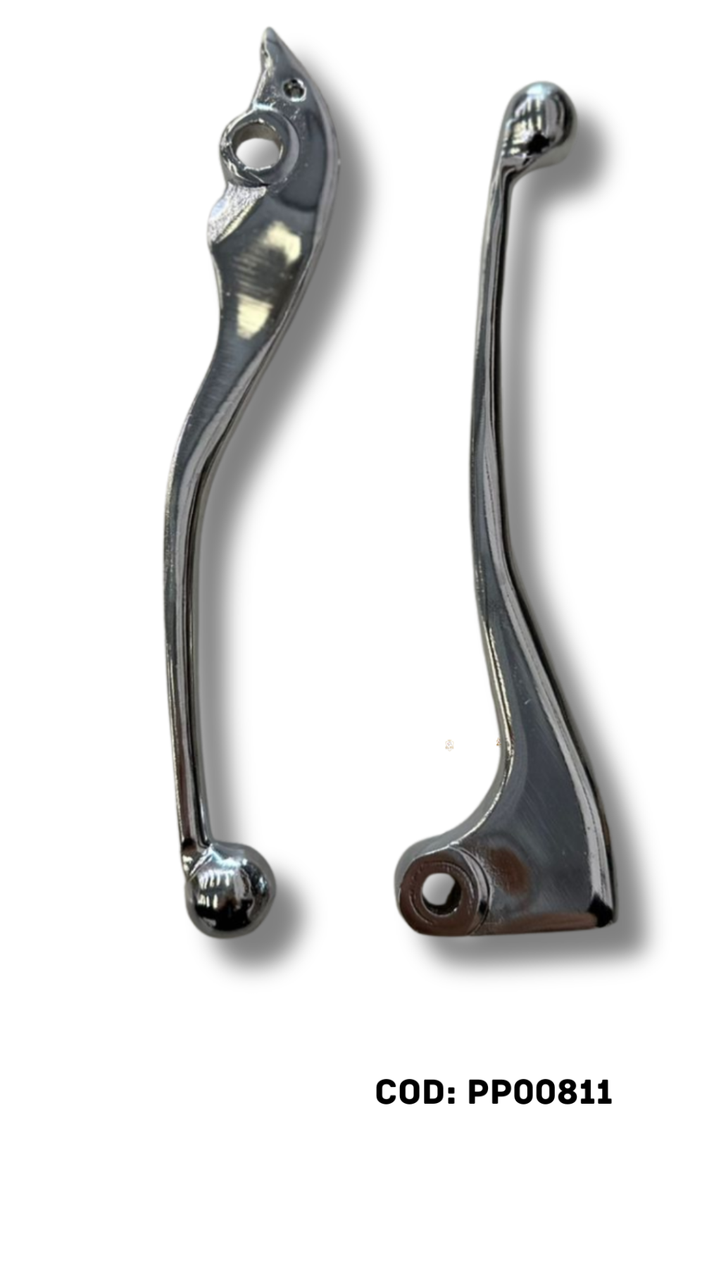 PAR DE MANETE DISCO FAN/START 2025 CROMADO