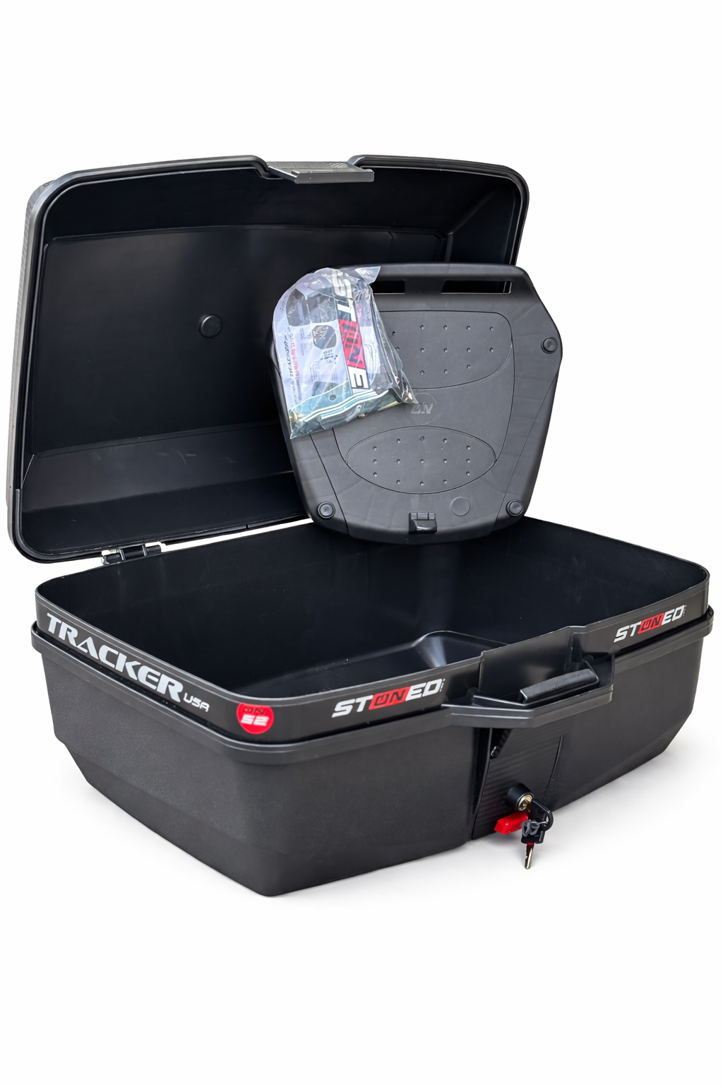 BAULETO 52 LITROS MODELO TRACKER PRETO