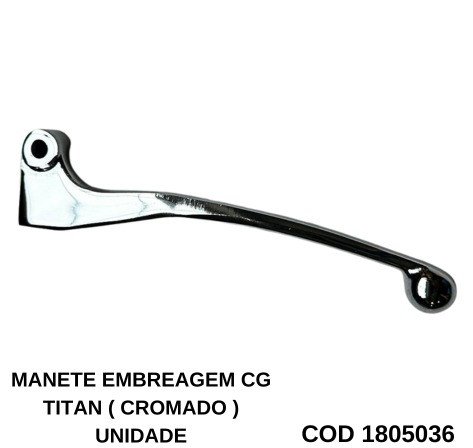 MANETE EMBREAGEM CG TITAN (CROMADO) UNID. ALPHA