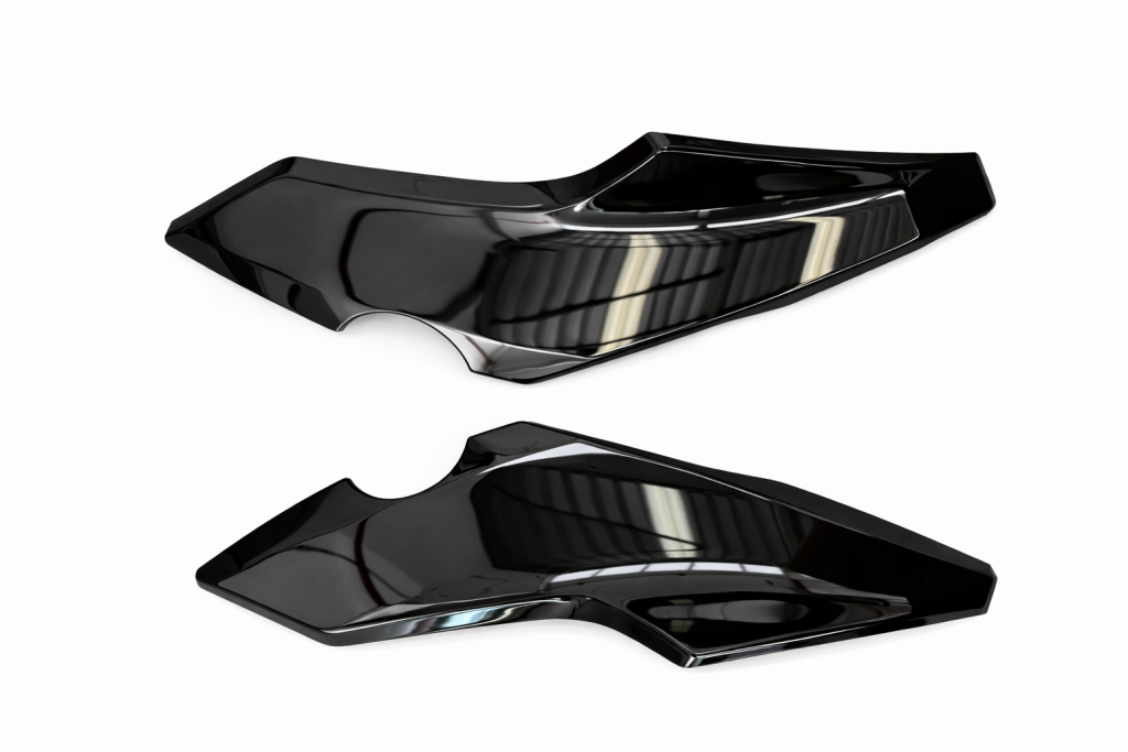 CARENAGEM LAT. DO FAROL 2025 COMP. TITAN 160 PRETO BRILHANTE