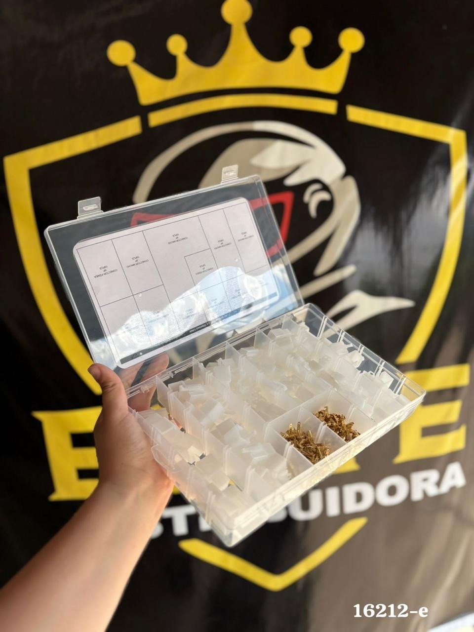 MALETA TERMINAIS E CONECTORES CHICOTES ELETRICA ME - CANICA NYLON 2.8MM (500 PECAS) EMBUS