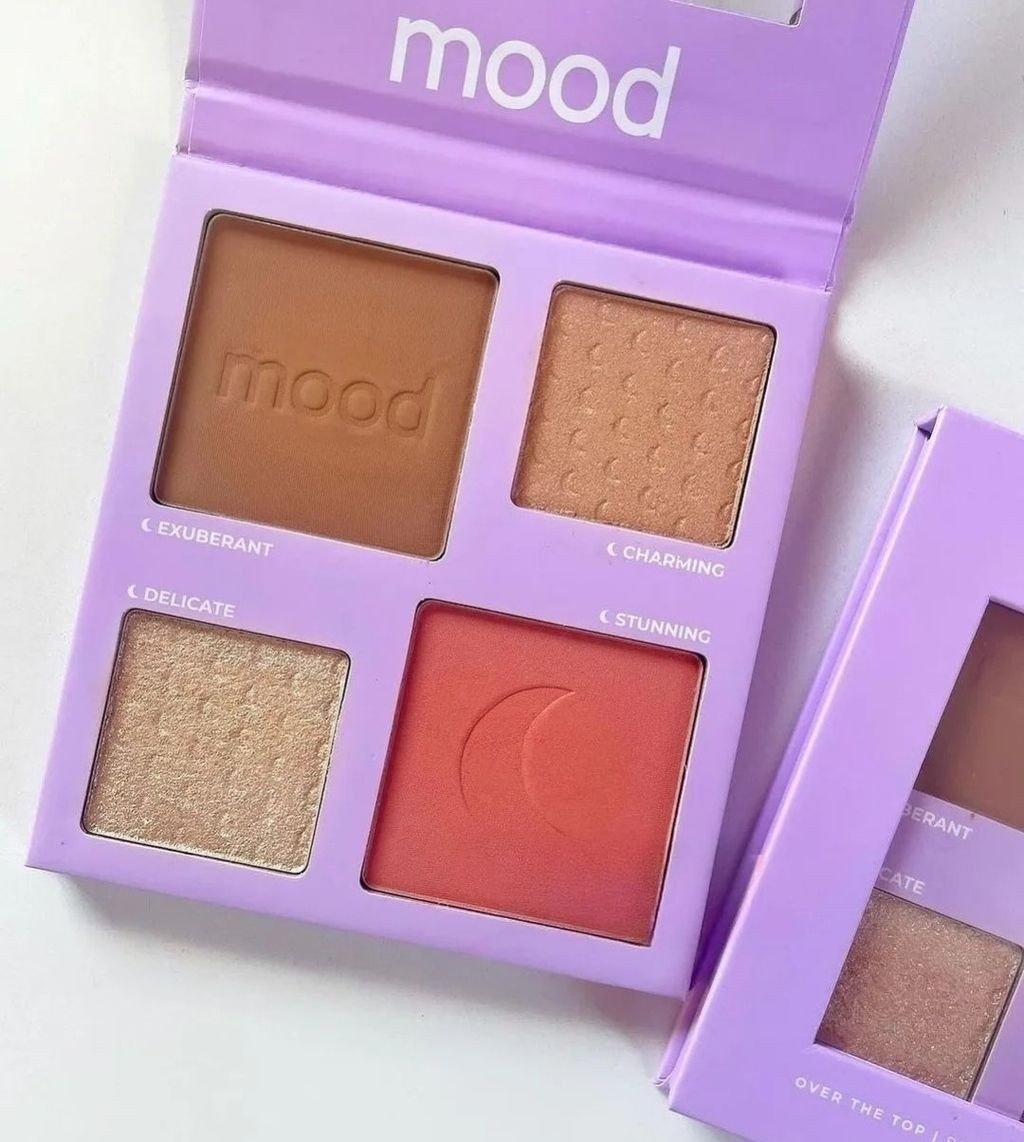 Paleta de Blush, Contorno e Iluminador Over The Top Mood