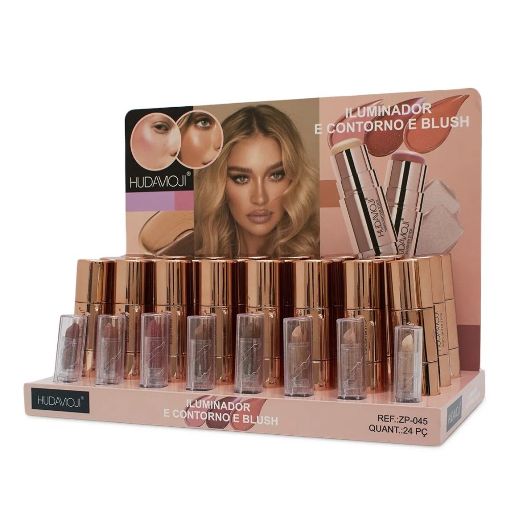 Iluminador e Contorno e Blush 