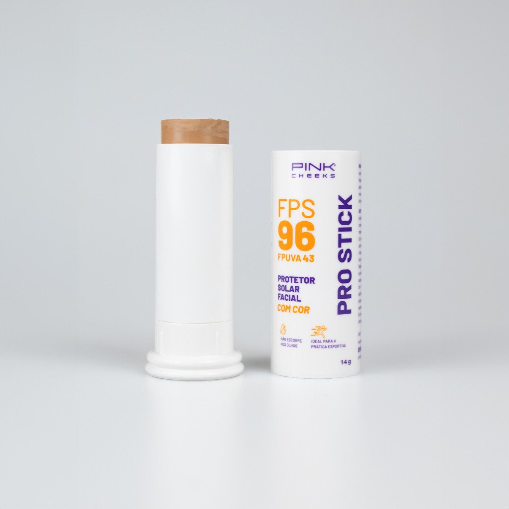 PROTETOR SOLAR FACIAL PRO STICK COM COR (Pink Cheeks)
