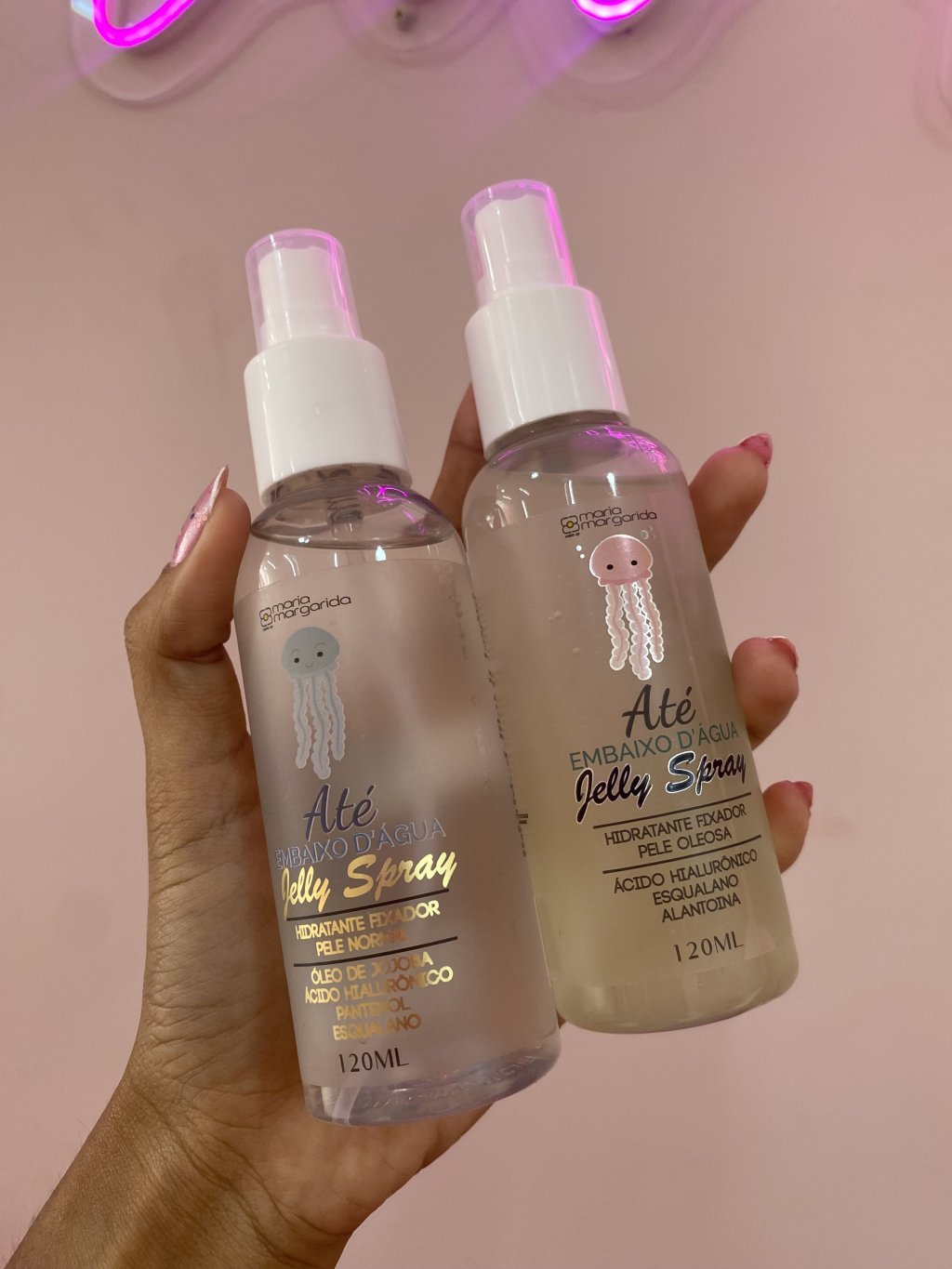 Jelly spray até embaixo d’água maria margarida 