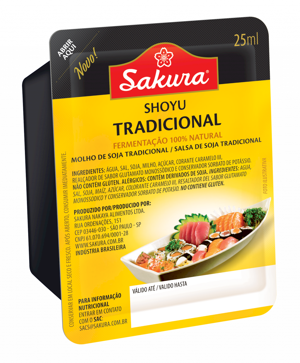 4119 - SAKURA 25ML TRADICIONAL (BLISTER) (CX C/ 72 UNI)