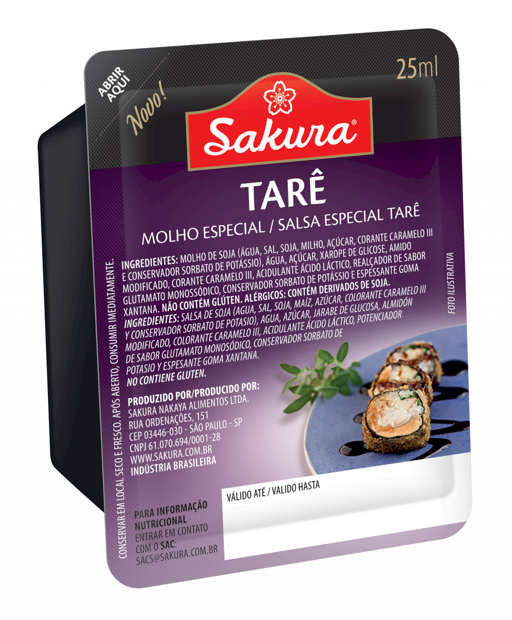 4122- SAKURA 25ML TARE (BLISTER) (CX C/ 72 UNI)