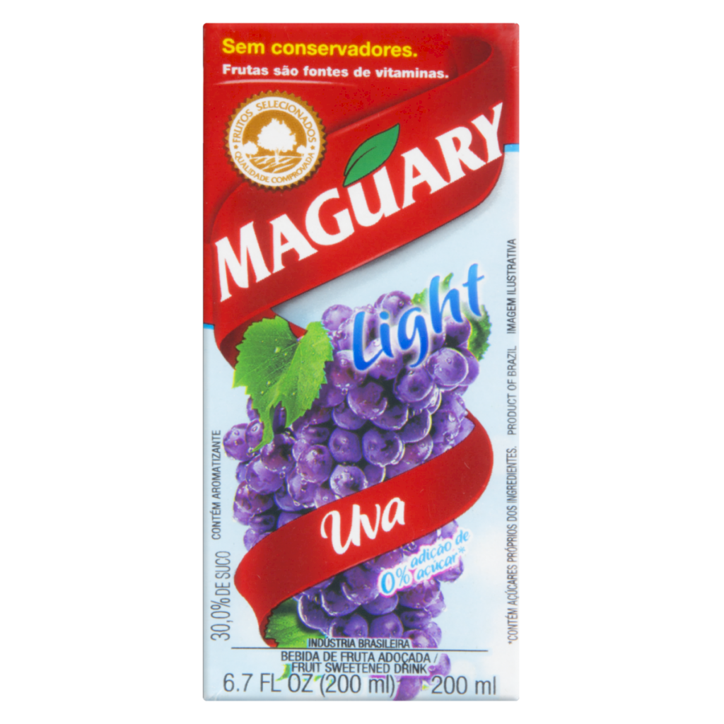 4373 - MAGUARY NECTAR S/ACUCARES 200ML UVA (MÍNIMO 9 UNI)