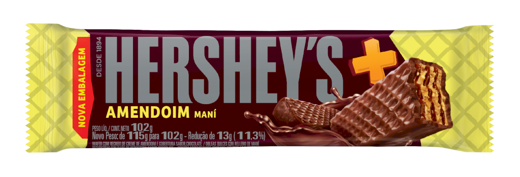 563 - HERSHEYS MAIS 102G AMENDOIM (MÍNIMO 6 UNIDADES)