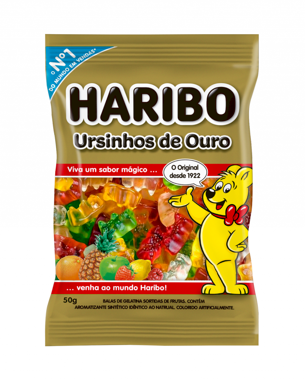 2622 - B.GELATINA 50G URSINHOS OURO(MÍNIMO 6 UNI)