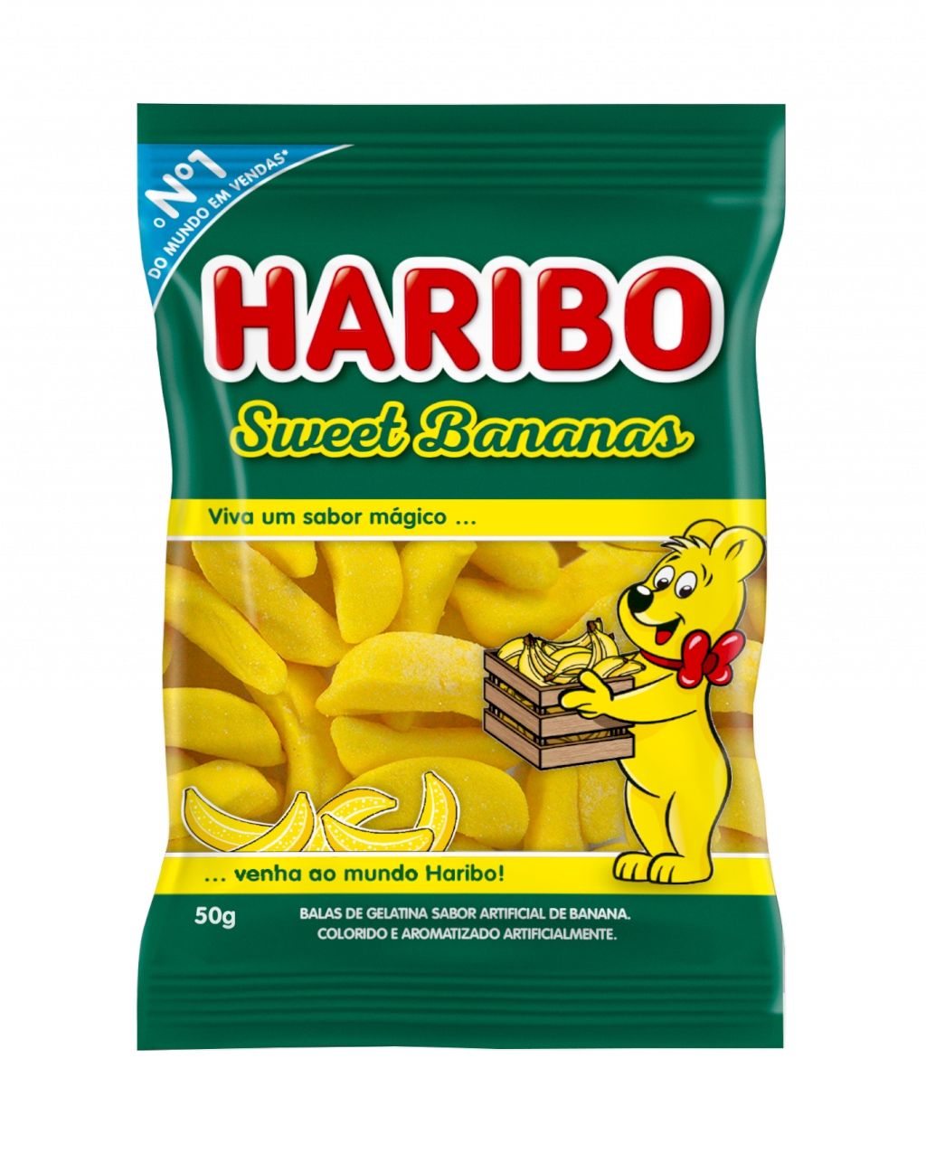 2624 - B.GELATINA 50G SWEET BANANAS(MÍNIMO 6 UNI)