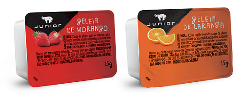 11925 - GELEIA MORANGO/LARANJA 15G BLISTER (CX C/144 UNI)