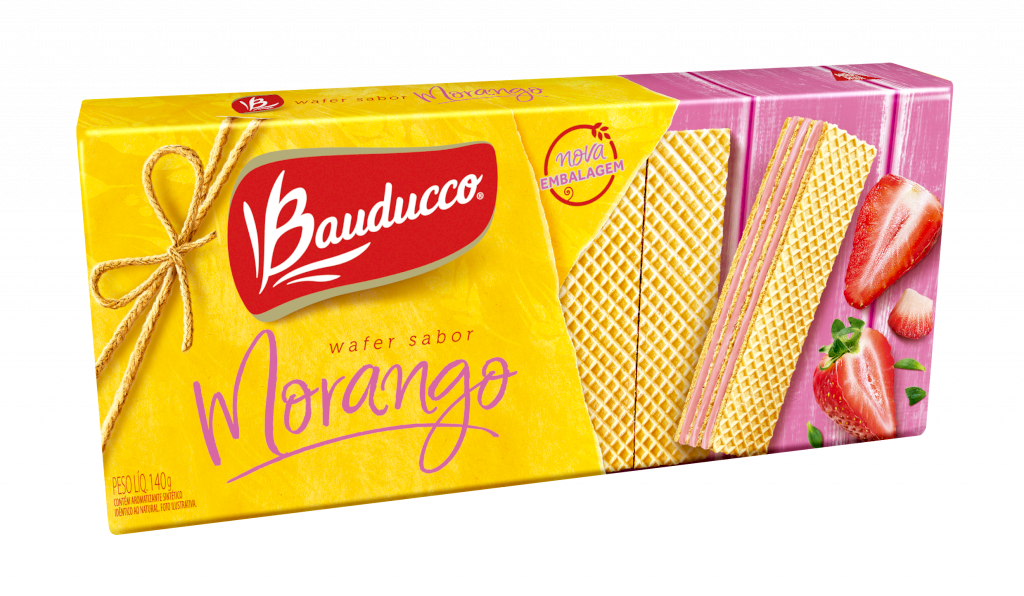 7023 - WAFER 140G MORANGO (MÍNIMO 9 UNI)