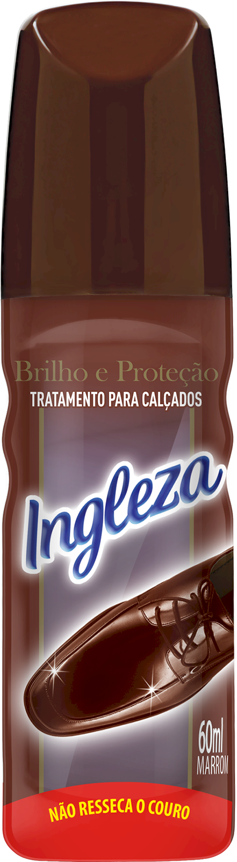 14266 - C.LIQUI.P/CALCADOS 60ML MARROM (MÍNIMO 6 UNI)