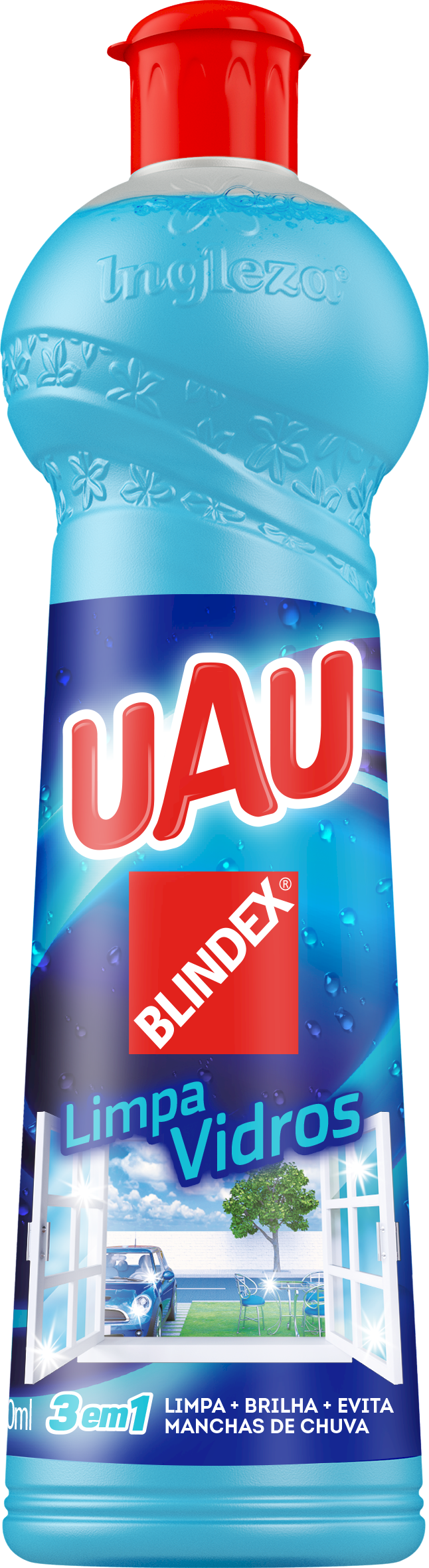 14295 - UAU LIMPA VIDROS 500ML SQUEEZE (MÍNIMO 6 UNI)