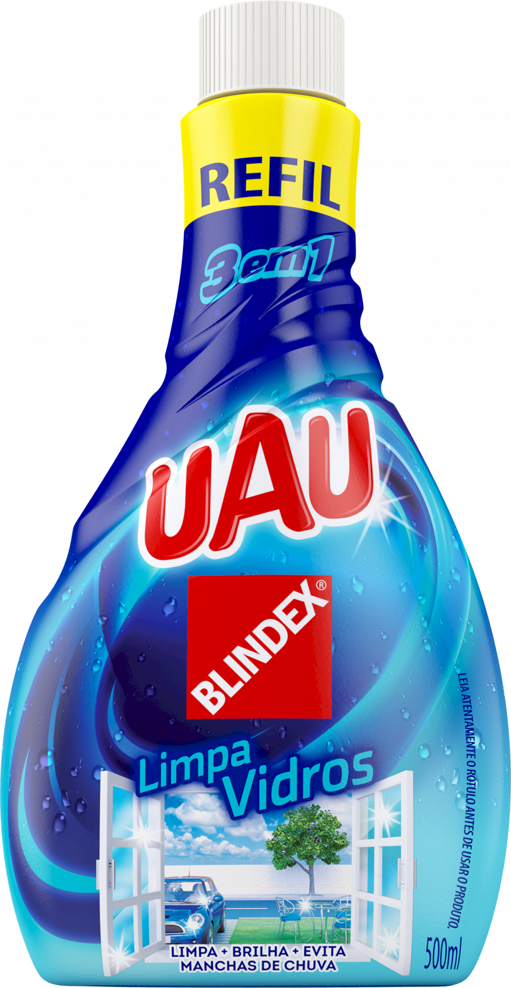 14297 - UAU LIMPA VIDROS 500ML REFIL (MÍNIMO 3 UNI)