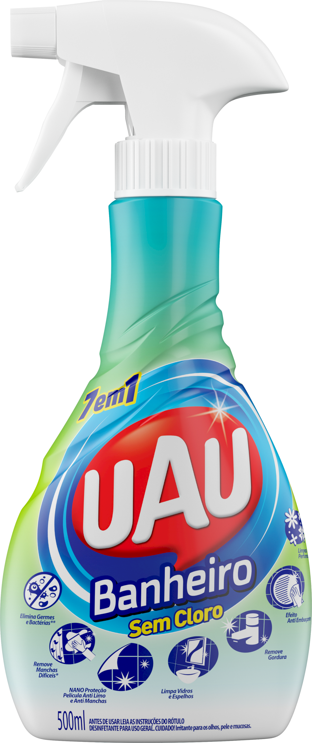 14305 - UAU BANHEIRO 500ML 7EM1 (MÍNIMO 3 UNI)