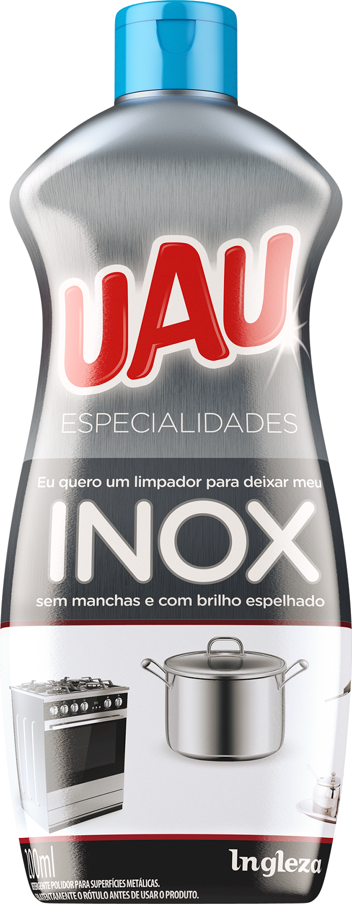 16562 - UAU LIMPA INOX 200ML (MÍNIMO 3 UNI)