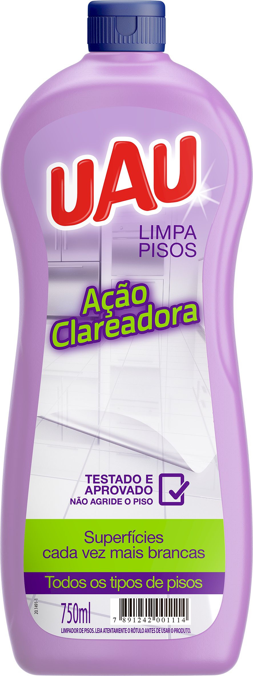 14491 - UAU L.PISOS 750ML ACAO CLAREADORA (MÍNIMO 3 UNI)