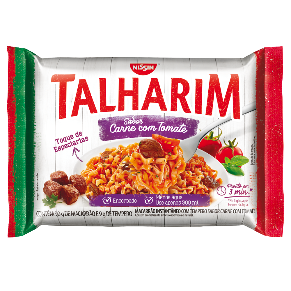 15232 - LAMEN TALHARIM 99G CARNE COM TOMATE (MÍNIMO 5 UNI)