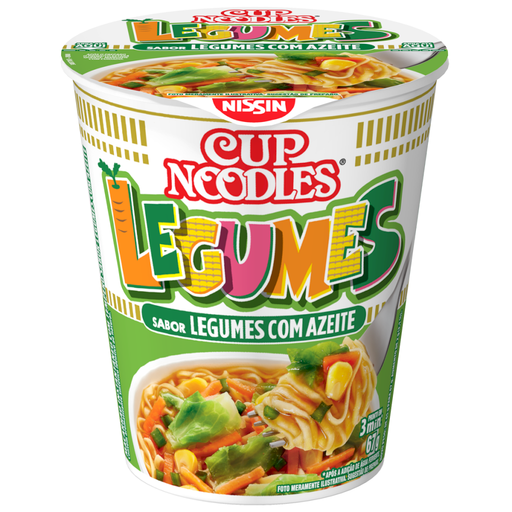 15272 - CUP NOODLES 67G LEGUMES C/ AZEITE (MÍNIMO 6 UNI)