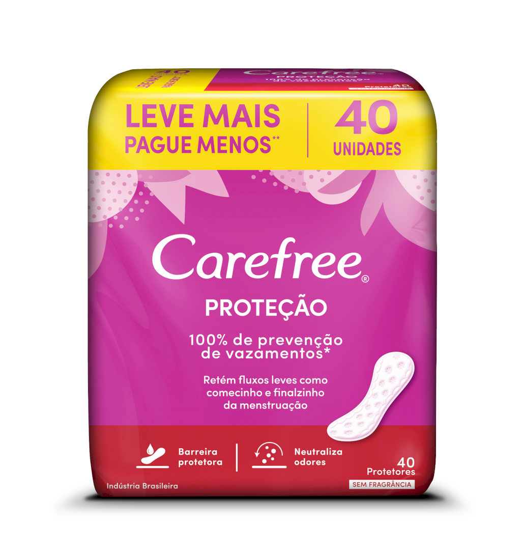 12967 - CAREFREE 40UN LV+PG- PROT.S/FRAGRANC.