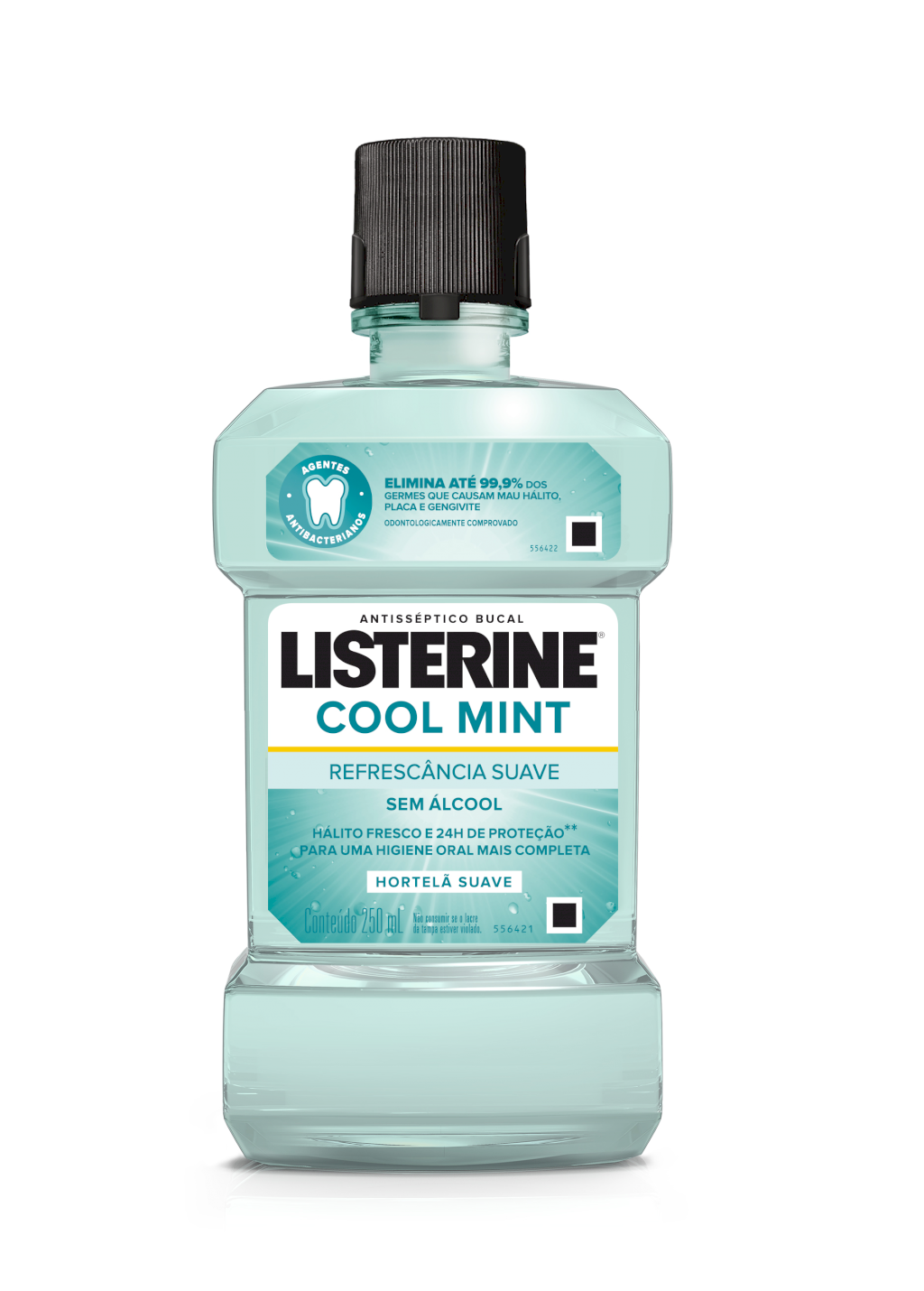 LISTERINE C. MINT S/ALC. (250ml OU 500ml)