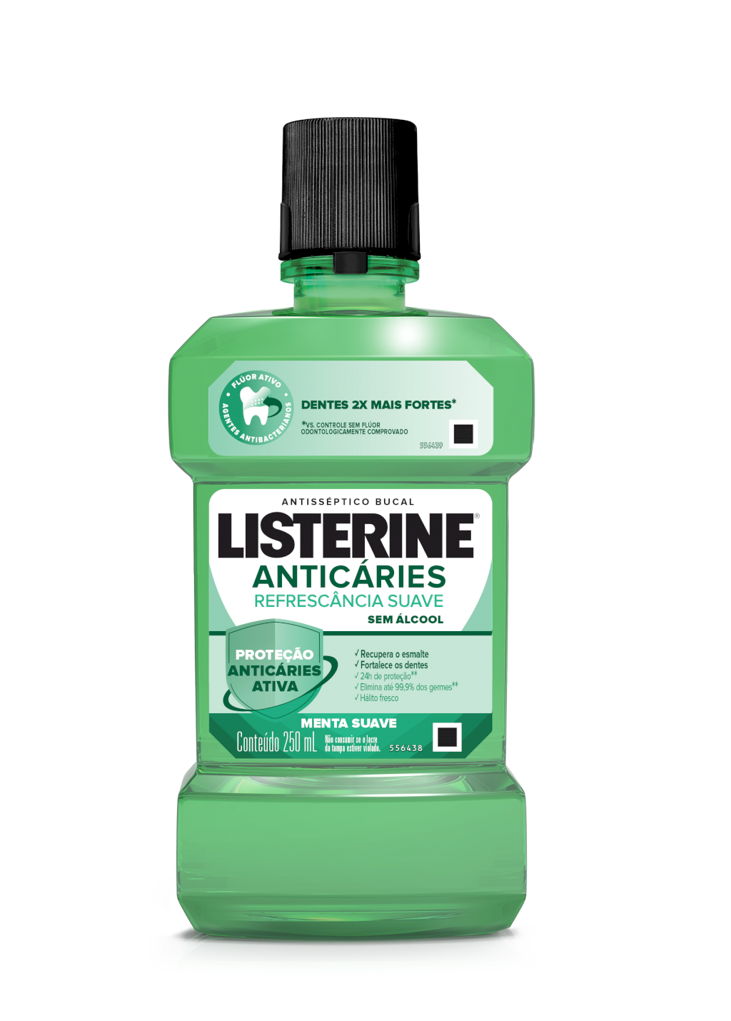 LISTERINE ANTICARIES SEM ALCOOL (250ml ou 500ml)