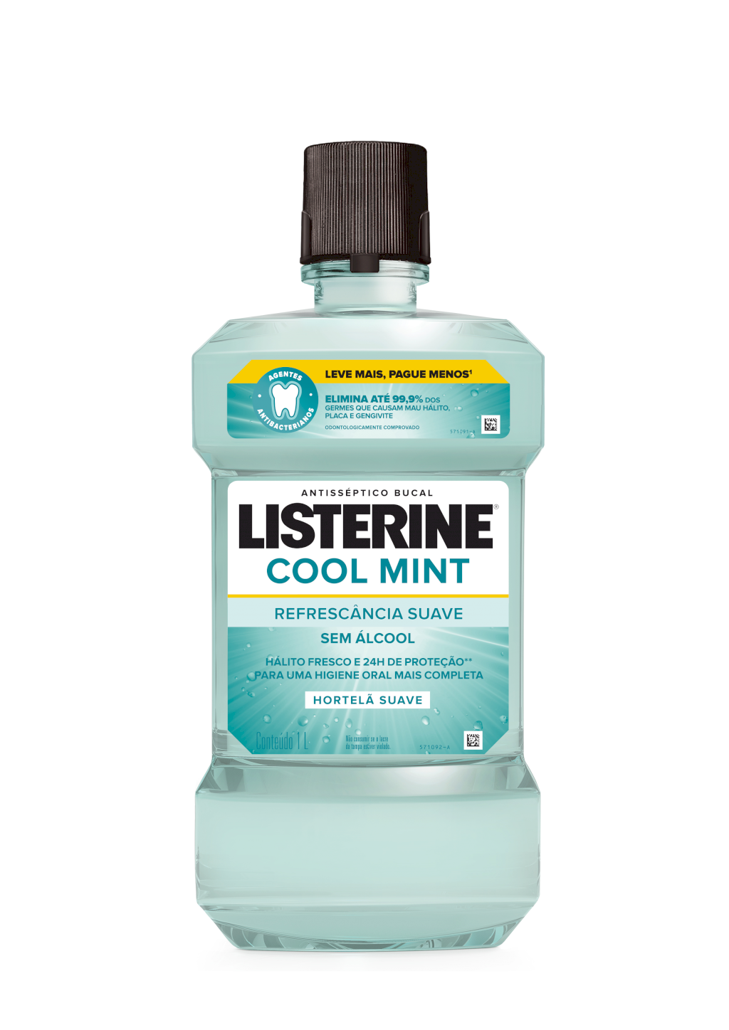 13866 - LISTERINE 1L LV+PG- C.MINT S/ALC.