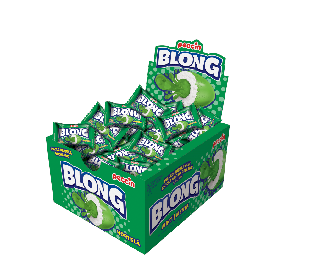 1236 - CHICLE BLONG 200G HORTELA (caixinha com 40 chicle)