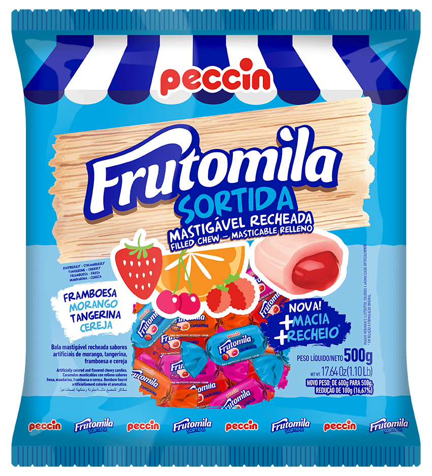 1282 - BALA FRUTOMILA 500G SORTIDA